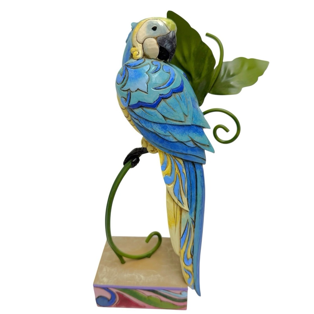 2007 Jim Shore Enesco Parrot Pretty Bird Retired Figure Heartwood Creek 8.5"
